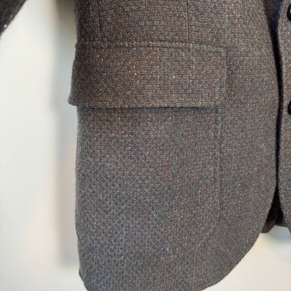 Vtg 70s Tweed Mens 38R 100% Wool Blazer Sport Coat USA Lined Heritage Preppy - Picture 4 of 16